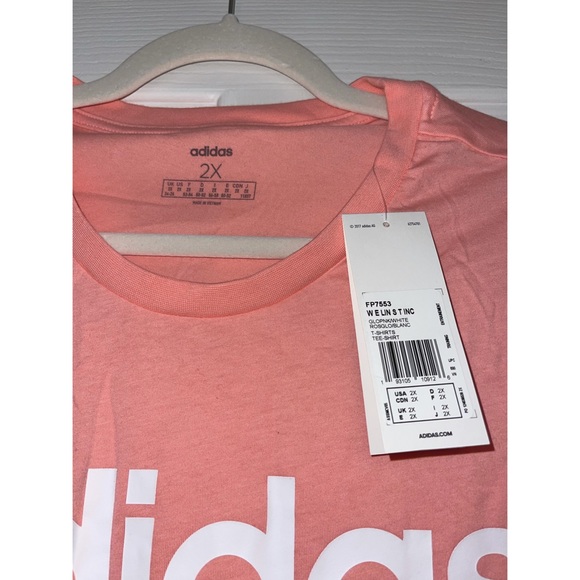 NWT Pink Adidas T-Shirt - Picture 3 of 4